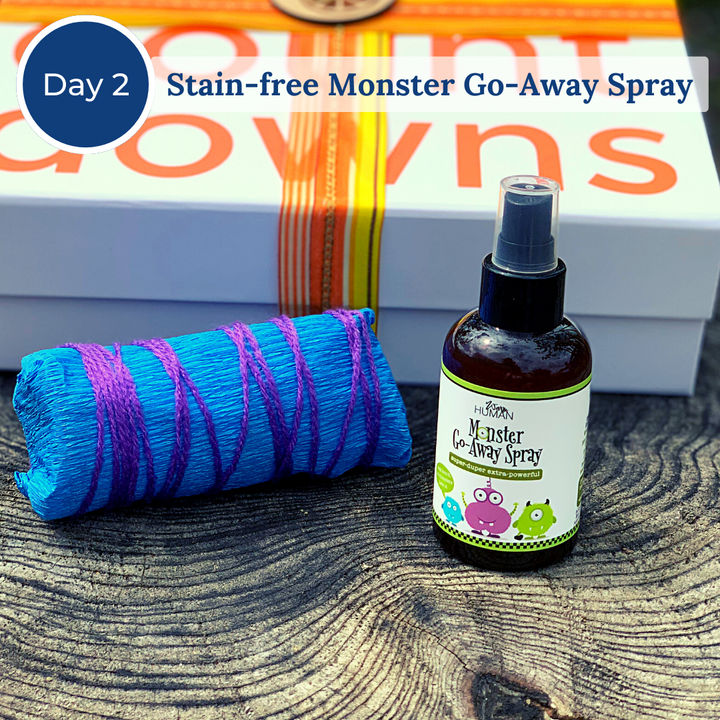 Small bottle of monster go-away spray