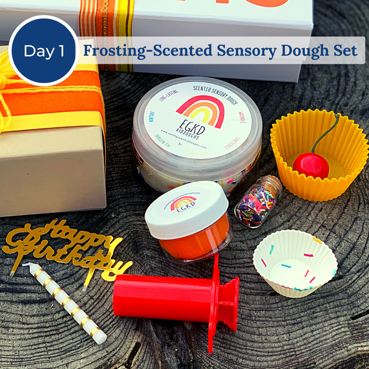 9-piece frosting-scented sensory dough set